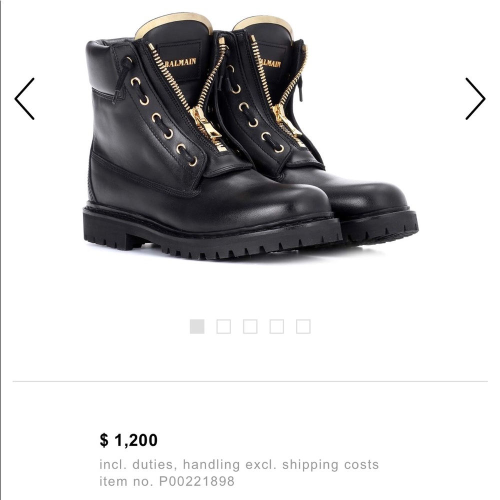 Balmain combat boots